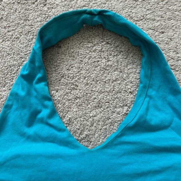 Turquoise Halter Top - Picture 3 of 4
